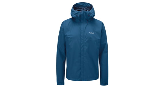 Rab Downpour Eco Jacket - Mens, Denim, Medium, QWG-82-DEN-MED