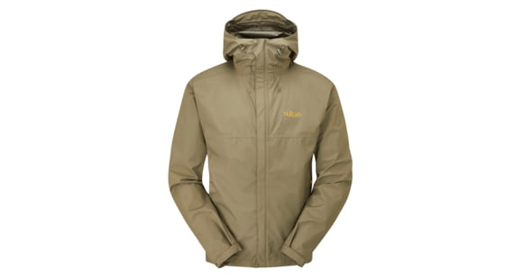 Rab Downpour Eco Jacket - Mens, Light Khaki, Large, QWG-82-LKH-LRG