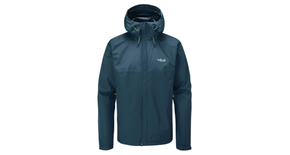 Rab Downpour Eco Jacket - Men's, Orion Blue, Large, QWG-82-ORB-LRG
