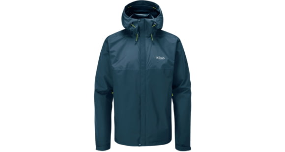 Rab Downpour Eco Jacket - Mens, Orion Blue, Small, QWG-82-ORB-SML