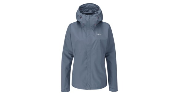 Rab Downpour Eco Jacket - Women's, Bering Sea, Small, QWG-83-BES-10