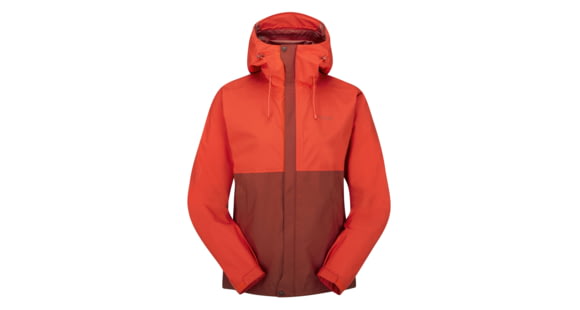 Rab Downpour Eco Jacket - Women's, Red Grapefruit/Tuscan Red, 10, QWG-83-RGT-10