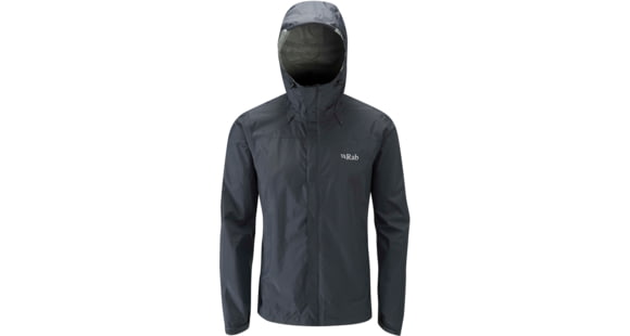 Rab Downpour Jacket - Men's, Black, 2XL, QWF-61-BL-XXL