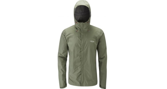 Rab Downpour Jacket - Men's, Field Green, 2XL, QWF-61-FN-XXL