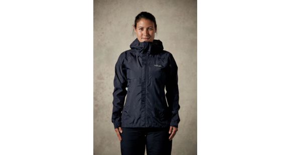 Rab Downpour Jacket - Women's, Black, Extra Large, QWF-63-BL-16