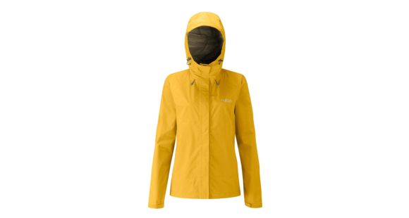 Rab Downpour Jacket - Women's, Dijon, Small, QWF-63-DJ-10