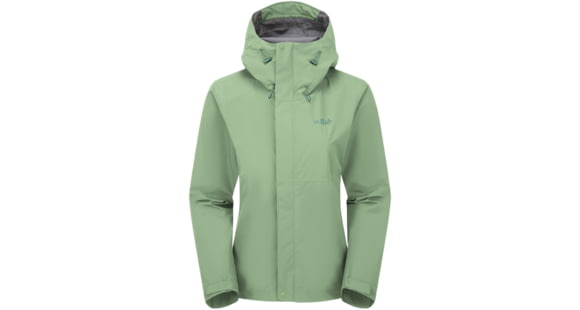 Rab Downpour Jacket - Women's, Fig Green, 10, Small, QWI-07-FGR-10
