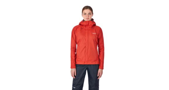 Rab Downpour Jacket - Women's, Firecracker, 12, QWF-63-FC-12