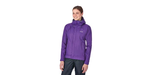 Rab Downpour Jacket - Women's, Nightshade, 16, QWF-63-NI-16