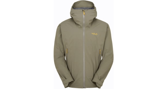 Rab Downpour Light Jacket - Men's, Light Khaki, Medium, QWG-90-LKH-MED