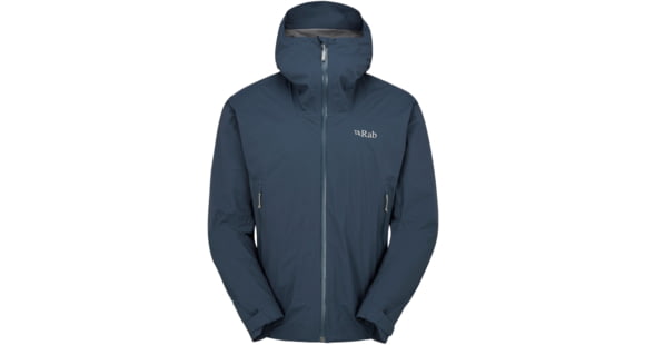 Rab Downpour Light Jacket - Men's, Tempest Blue, Large, QWG-90-TMB-LRG