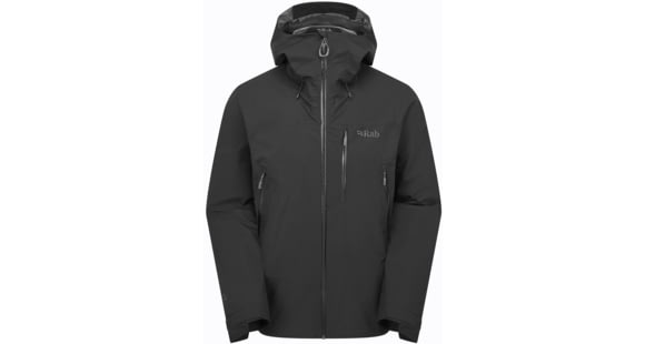 Rab Downpour Mountain Jacket - Men's, Black, Extra Large, QWI-11-BLK-XLG
