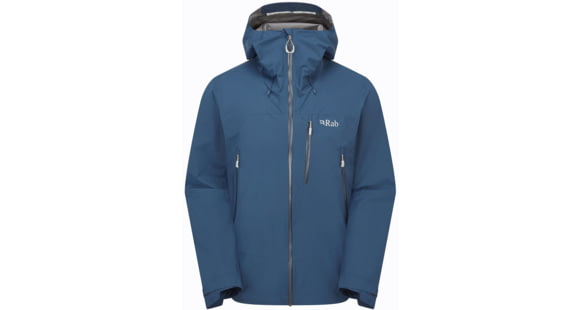 Rab Downpour Mountain Jacket - Men's, Tempest Blue, Medium, QWI-11-TMB-MED
