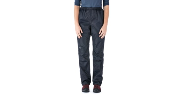 Rab Downpour Pants - Women's, Black, Large, Long Inseam, QWF-64-BL-14-XL