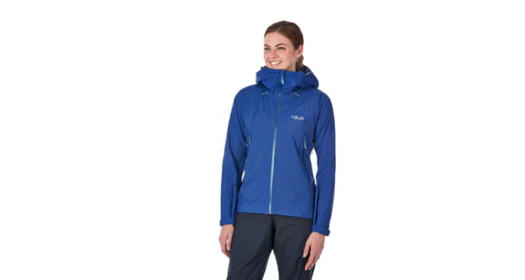 Rab Downpour Plus Jacket - Women's, Blueprint, 8, QWF-68-BP-08