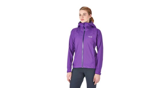 Rab Downpour Plus Jacket - Women's, Nightshade, Medium, QWF-68-NI-12-DEMO