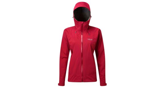 Rab Downpour Plus Jacket - Women's, Ruby, 14, QWF-68-RU-14