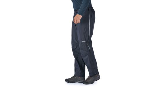 Rab Downpour Plus Pants - Men's, Black, Small/30 Waist, Long Inseam, QWF-69-BL-S-XL