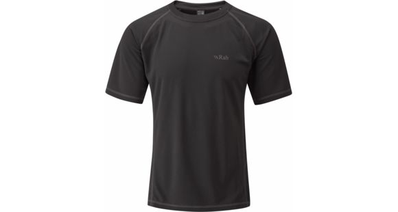 DEMO, Rab Mens DryFlo Short Sleeve Top 120, Anthracite, Large, GBT-07-AT-L-DEMO