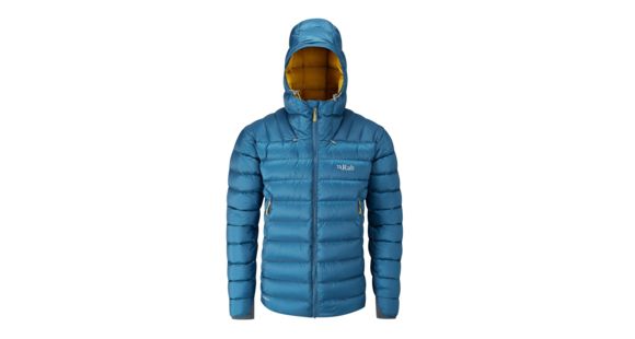 Rab Electron Jacket - Men's, Ink/ Mimosa, Extra Small, QDN-51-IK-XS