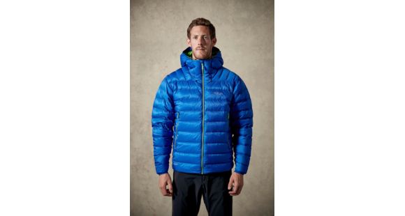Rab Electron Jacket - Men's, Pluto/Wasabi, Extra Small, QDN-51-PT-XS