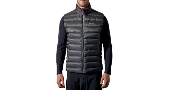 Rab Electron Vest - Men's, Graphene/ Zinc, 2XL, QDN-58-GP-XXL