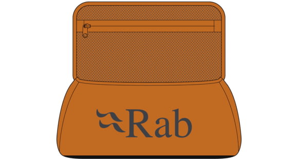 Rab Escape Wash Bag, Marmalade, One Size, QAB-50-MAM-ONE