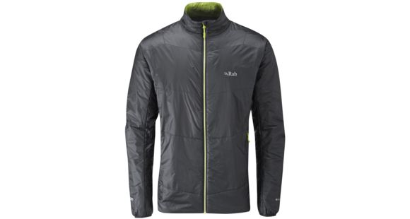 Rab Ether X Jacket - Men's-Ebony/Chartreuse-X-Large