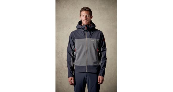 Rab Exodus Jacket - Men's, Beluga/Shark, 2X Large, QFS-70-BS-XXL