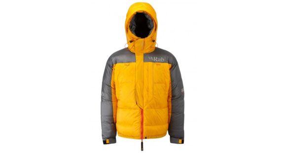 Rab Expedition 8000 Jacket, Gold/Shark, Extra Small, QED-21-GO-XS