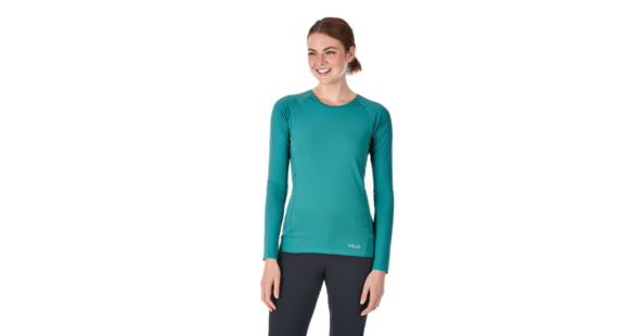 Rab Force LS Tee - Women's, Atlantis, 12, QBU-69-AT-12
