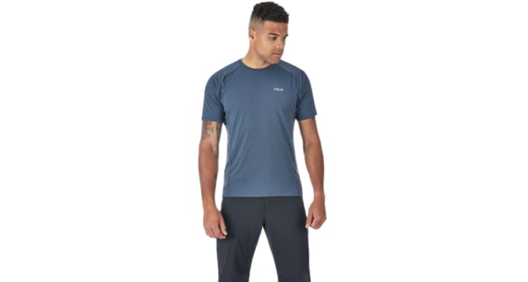 Rab Force Short Sleeve Tee - Men's, Steel, 2XL, QBU-55-ST-XXL