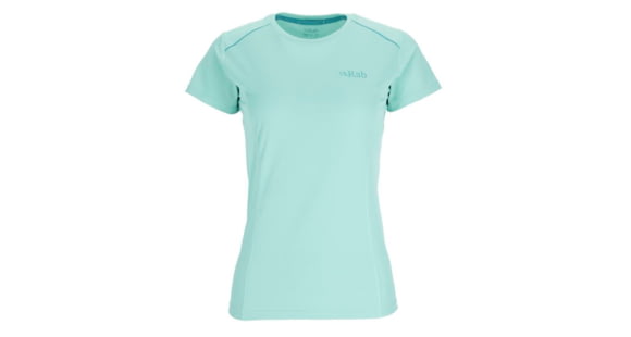 Rab Force Short Sleeve Tee - Women's, Meltwater, 8, QBL-06-MEL-08