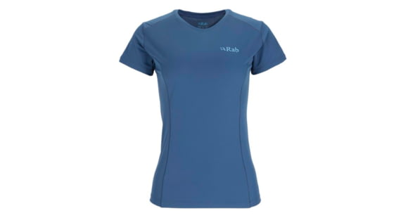 Rab Force Short Sleeve Tee - Women's, Nightfall Blue, 12, QBL-06-NFB-12