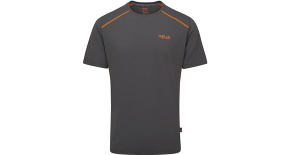 Rab Force Tee - Men's, Graphene, Small, QBL-05-GRH-SML
