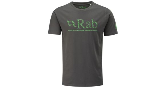 Rab Graphic T Map Logo - Men's-Anthracite-Large