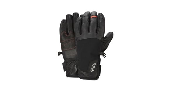 Rab Guide Short Glove, Black, Extra Small, QAH-14-BL-XS