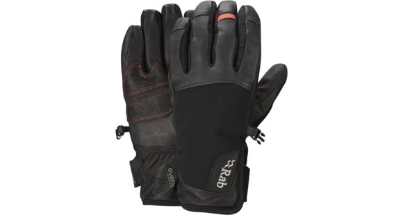 Rab Guide Short Glove, Black, Extra Large, QAH-14-BL-XL