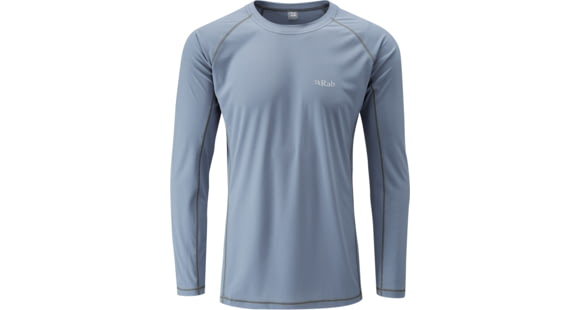 Rab Interval Long Sleeve Tee - Men's-Shadow-Large