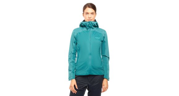 Rab Kinetic Alpine Jacket - Women's, Atlantis, 8, QWF-76-AT-08