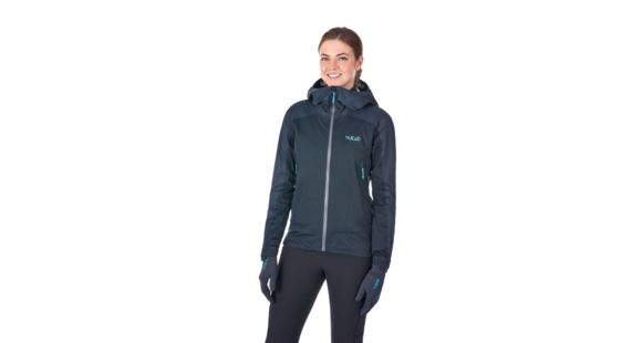 Rab Kinetic Alpine Jacket - Women's, Beluga, 12, QWF-76-BE-12