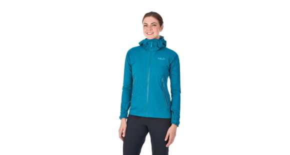 Rab Kinetic Plus Jacket - Women's, Amazon/Shadow, 8, QFT-87-AM-08