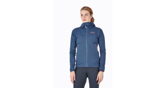 Rab Kinetic Plus Jacket - Women's, Steel, Extra Large, QFT-87-ST-16