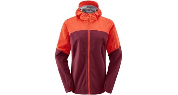 Rab Kinetic Ultra Jacket - Womens, Red Grapefruit/Deep Heather, 16, QWH-14-RGD-16