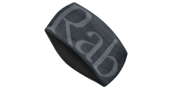 Rab Knitted Logo Headband, Anthracite/Grit, QAA-71-AN