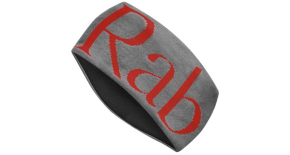 Demo, Rab Knitted Logo Headband, Grit / Autumn Red, One Size, QAA-71-GT