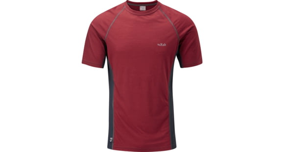 Rab MeCo 120 Long Sleeve Tee - Men's-Redwood/Beluga-X-Large