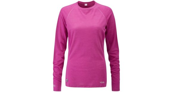 Shed, Rab Womens MeCo 120 Long Sleeve Tee, Diva, 12, QBT-12-DI-12-DEMO