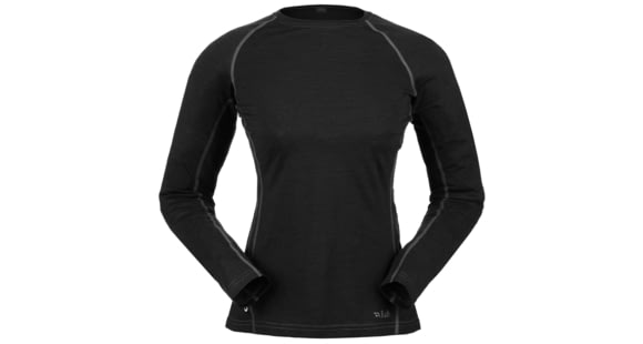 Shed, Rab Womens MeCo 120 Long Sleeve Tee, Beluga, 12, QBT-12-BE-12-DEMO