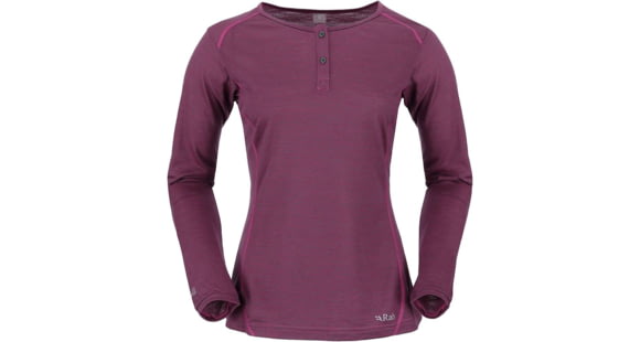 Rab MeCo 140 Long Sleeve Tee - Women's-Petal/Smoke-10